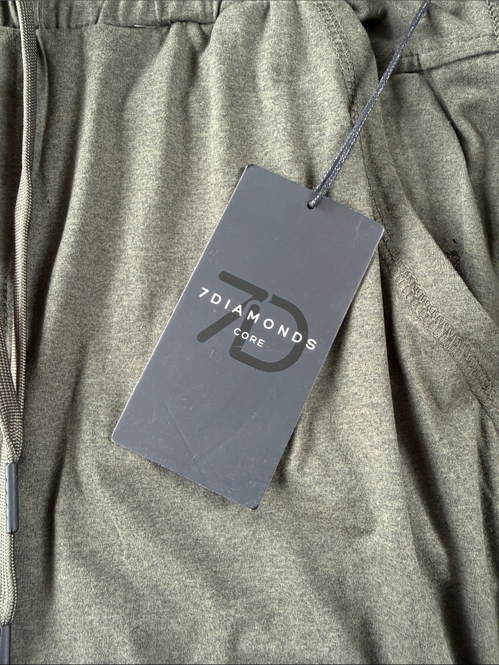 7 Diamonds Olive Green Heather Performance Joggers - Picture 2 of 5